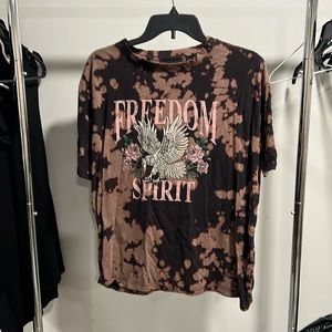 Black/brown tye dye tshirt oversized